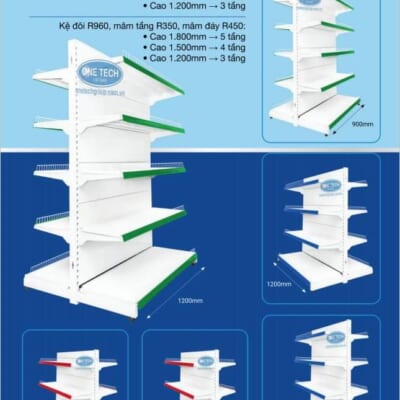 Kệ đơn áp tường lưng tôn liền